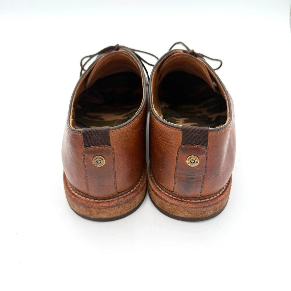 Warfield & Grand Clement Cognac Leather Cap Toe Oxford Dress‎ Shoes Mens 10.5